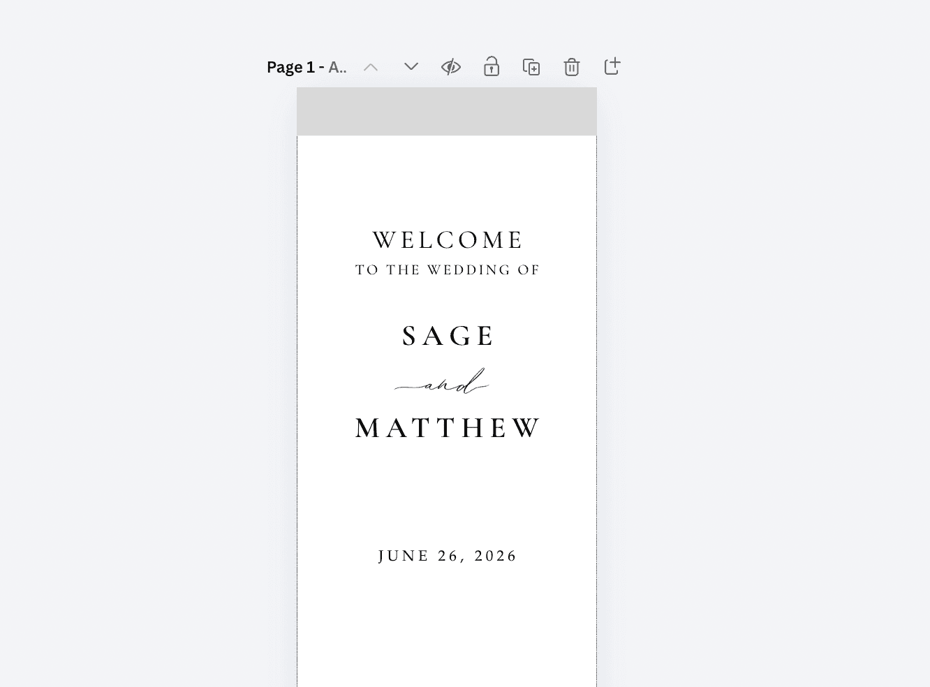 Welcome Banner (Canva Template)