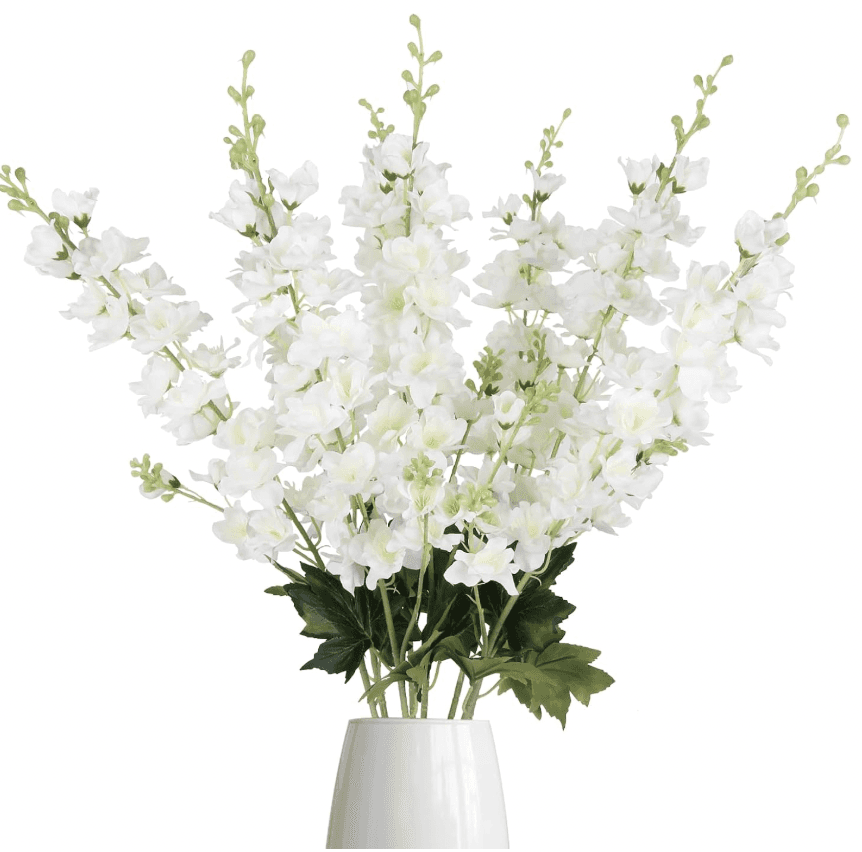 Delphinium, White (8 stems)